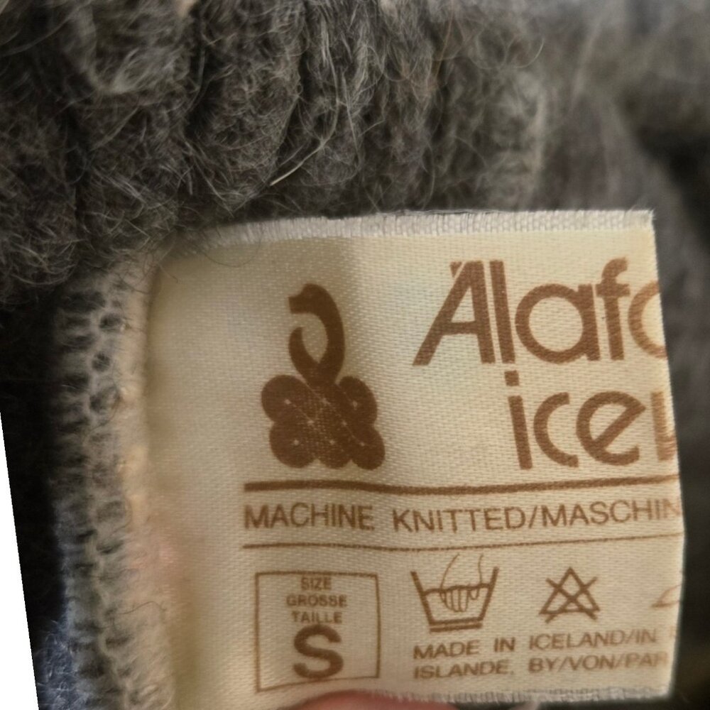 Vtg Alafoss Icewool  Sweater Women S Turtleneck Preppy Grandmacore Cable Knit - Picture 11 of 13